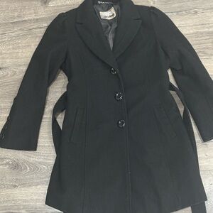Guess Women's Classic Black Trench Coat